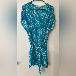 Shoshanna Women Silk/Cotton Blend Shirt  Dress Size 8 Relaxed Fit  Summer